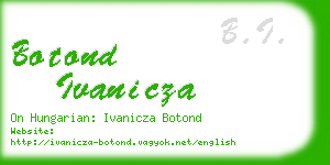 botond ivanicza business card